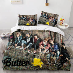 2025 NEW BTS Butter Cosplay Bedding Set Full Quilt Cover Without Filler