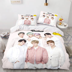 2025 NEW BTS Butter Cosplay Bedding Sets Soft Quilt Covers Without Filler