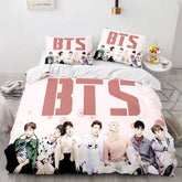 2026 NEW BTS Cosplay 3 Piece Bedding Sets Quilt Cover Without Filler