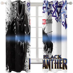 2025 NEW Black Panther Curtains Cosplay Blackout Window Treatments Drapes