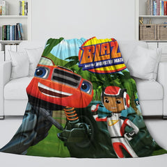 2025 NEW Blaze and the Monster Machines Blanket Flannel Fleece Throw Room Decoration