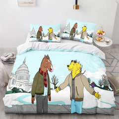 2025 NEW BoJack Horseman Bedding Set Quilt Duvet Cover Bedding Sets