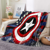 2025 NEW Captain America Iron Man Blanket Flannel Throw Room Decoration