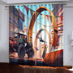 2026 NEW Car Model Hot Wheels Pattern Curtains Blackout Window Drapes