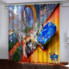 2026 NEW Car Model Hot Wheels Pattern Curtains Blackout Window Drapes