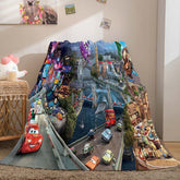 2025 NEW Cars Pattern Blanket Flannel Throw Room Decoration