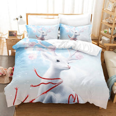 2025 NEW Cartoon Animal Deer Elk Bedding Set Quilt Cover Without Filler