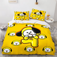 2025 NEW Cartoon BT21 Bedding Set Throw Quilt Duvet Cover Bedding Sets