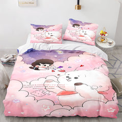 2025 NEW Cartoon BT21 Bedding Set Throw Quilt Duvet Covers Bedding Sets