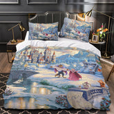 2026 NEW Cartoon Beauty and the Beast Bedding Set Quilt Duvet Cover Without Filler