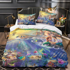 2026 NEW Cartoon Beauty and the Beast Bedding Set Quilt Duvet Cover Without Filler