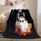 2025 NEW Cartoon Cars Blanket Flannel Throw Room Decoration