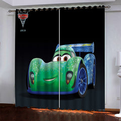 2026 NEW Cartoon Cars Pattern Curtains Pattern Blackout Window Drapes