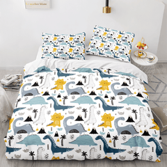 2025 NEW Cartoon Dinosaur Cosplay Bedding Sets Quilt Cover Without Filler