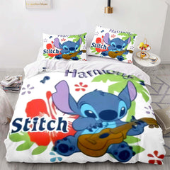 2026 NEW Cartoon Lilo and Stitch Cosplay Bedding Set Quilt Cover Without Filler