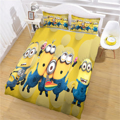 2026 NEW Cartoon Minions Bedding Set Cosplay Quilt Cover Without Filler