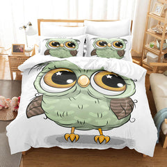 2025 NEW Cartoon Owl Girls Birthday Bedding Sets Quilt Cover Without Filler