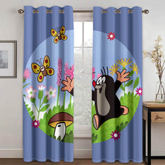 2025 NEW Cartoon Penguin Curtains Blackout Cosplay Window Treatments Drapes