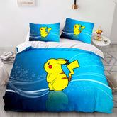 2026 NEW Cartoon Pikachu Bedding Set Quilt Cover Without Filler