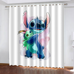 2025 NEW Cartoon Stitch Curtains Blackout Window Treatments Drapes for Room Decor