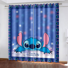 2025 NEW Cartoon Stitch Curtains Blackout Window Treatments Drapes for Room Decor