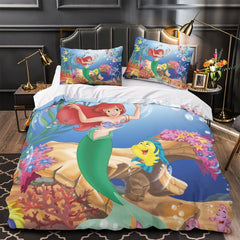 2026 NEW Cartoon The Little Mermaid Ariel Bedding Set Quilt Duvet Cover Without Filler