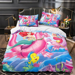 2026 NEW Cartoon The Little Mermaid Ariel Bedding Set Quilt Duvet Cover Without Filler