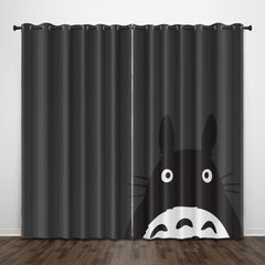 2025 NEW Cartoon Tonari no Totoro Curtains Pattern Blackout Window Drapes