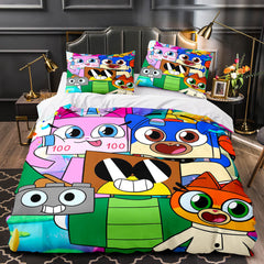 2026 NEW Cartoon Unikitty Bedding Set Quilt Duvet Cover Bedding Sets for Kids