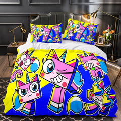 2026 NEW Cartoon Unikitty Bedding Set Quilt Duvet Cover Bedding Sets for Kids