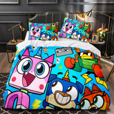 2026 NEW Cartoon Unikitty Bedding Set Quilt Duvet Cover Bedding Sets for Kids