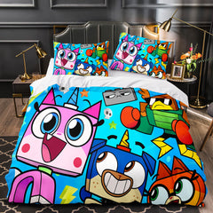 2026 NEW Cartoon Unikitty Bedding Set Quilt Duvet Cover Bedding Sets for Kids