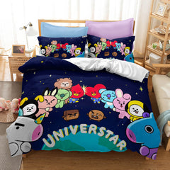 2026 NEW Cartoon image Cosplay Bedding Set Quilt Covers Without Filler