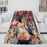2025 NEW Chainsaw Man Blanket Flannel Fleece Throw Room Decoration