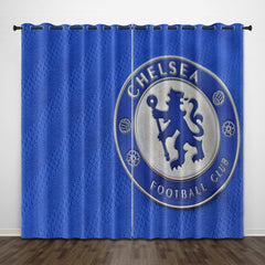 2025 NEW Chelsea Football Club Curtains Pattern Blackout Window Drapes
