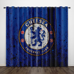 2025 NEW Chelsea Football Club Curtains Pattern Blackout Window Drapes
