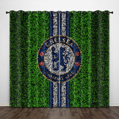 2025 NEW Chelsea Football Club Curtains Pattern Blackout Window Drapes