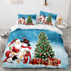 2025 NEW Merry Christmas Pattern Bedding Set Quilt Cover Without Filler