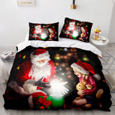 2025 NEW Christmas Script Bedding Sets Full Quilt Covers Without Filler