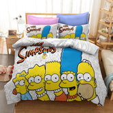 2025 NEW Comedy The Simpsons Bedding Sets Pattern Quilt Cover Without Filler