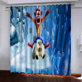2025 NEW Crash Bandicoot Pattern Curtains Blackout Window Drapes