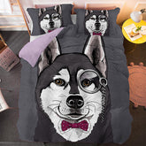 2025 NEW Cute Dog Cartoon Pug Bedding Set Quilt Covers Room Decoration