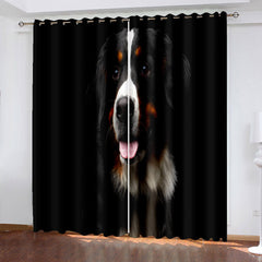 2025 NEW Cute Dogs Curtains Blackout Window Treatments Drapes for Room Decoration