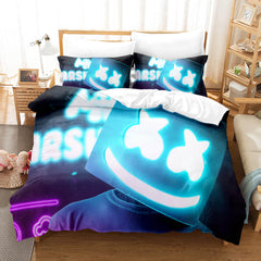 2026 NEW DJ Marshmello Cosplay Bedding Sets Quilt Covers Without Filler