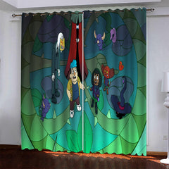 2025 NEW Dead End Paranormal Park Curtains Pattern Blackout Window Drapes