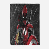 2025 NEW Deadpool Pattern Blanket Flannel Throw Room Decoration