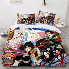 2026 NEW Demon Slayer Cosplay Bedding Set Quilt Covers Without Filler