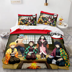 2026 NEW Demon Slayer Cosplay Bedding Set Quilt Covers Without Filler