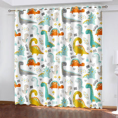 2025 NEW Dinosaur Curtains Blackout Window Treatments Drapes Room Decoration