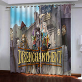 2025 NEW Disenchantment Curtains Pattern Blackout Window Drapes